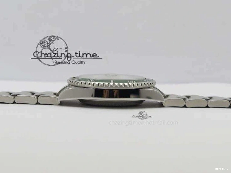 MiroTime 0523 SoftTouch Submariner 16610LV SS Green Metal Bezel JF 1:1 Best Edition Black Dial On SS Bracelet SH 3755